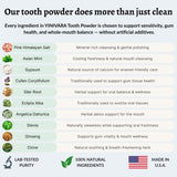 YINIVARA Natural Herbal Tooth Powder – 2 oz